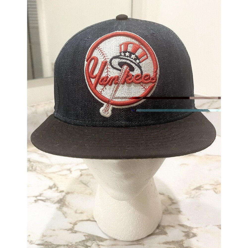 New York Yankees Snapback Hat Denim MLB American Flag Cap New Era 9FIFTY